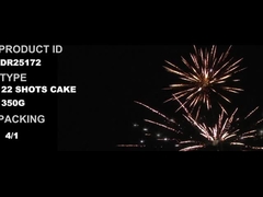 22 Schüsse 350g Kuchenfeuerwerk 1,4g Un0336 Feuerwerk mit verschiedenen Formen