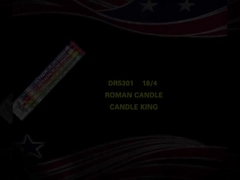 5 Schüsse Mandarin Römische Kerze Feuerwerk 0,032 CBM Anpassbares Feuerwerk