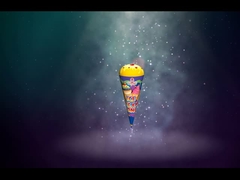 Festlich, herrliches Feuerwerk, Handspray Helado Eisfeuerwerk