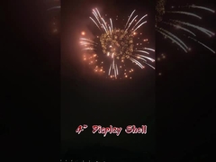 Großhandel Lieferungen Mandarin Profi 4 Zoll Display Schalen Feuerwerk 1,3 g Pyrotechnik