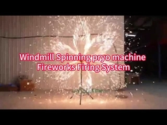 Kaltbrunnen Doppelräder Elektrische Magische Windmühle Bühnenfeuerwerk Zündschalter Magisches Rad Feuerwerk