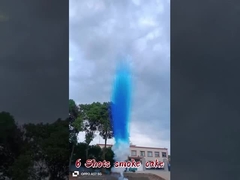 6 Schuss Blau Lila Grün Farbig Rauch Mine Innenrohr Kostenlose Pyrotechnik Tageslicht Kuchen Feuerwerk