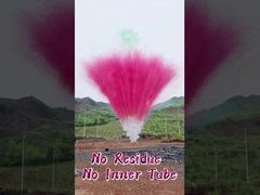 100 Schuss Feuerwerksbatterie Tageslicht-Cake-Feuerwerk Keine Rückstände Keine Innenröhre Buntes Rauchfeuerwerk