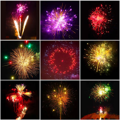 Liuyang Fireworks Customized 0.8 Inch 150 Shots Pyrotechnics 1.4G Consumer Cake Fireworks For New Year Party Wedding Celebration