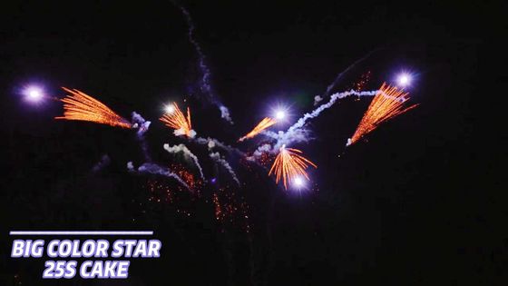 25 Schüsse Verbraucher-Kuchen-, denfeuerwerke auflockern, formen Pyrotechnik 1.4g Un0336