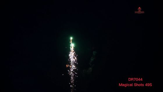 Spucken der Mandarinen-magisches Schuss-49s bördelt im Freien Feuerwerke für Feier