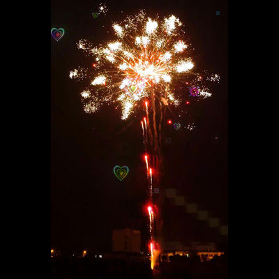 Liuyang-Pyrotechnik-Feuerwerke 196 Schuss-Berufskuchen-Feuerwerks-Spezialeffekte stellen dar
