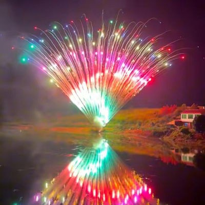 Liuyang Mandarin Feuerwerk Pyrotechnik 150 Schüsse Großer Kuchen Feuerwerk 1,3 g Un0335 Profi