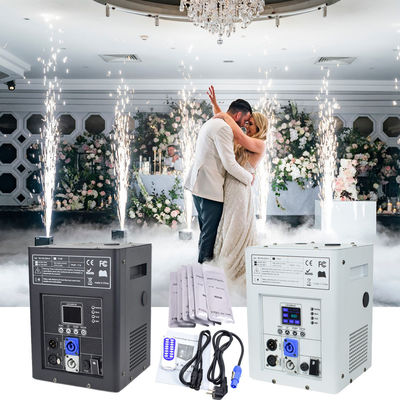 750W drahtlose DMX-Steuerung Kalte Pyro Sparkler Feuerwerkskörper Brunnenmaschine für DJ Bühne Hochzeitsfeier Kalte Funkenmaschine