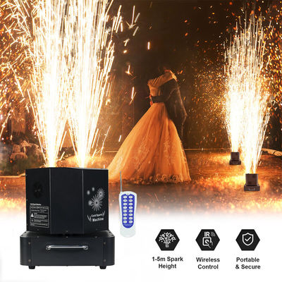 Liuyang 1300W 360 Dreh-Doppel-Doppelkopf-Kaltgussmaschine Spinning-Kaltgussmaschine Spin-Feuerwerk-Bühnenmaschine