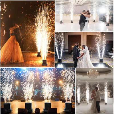 Liuyang 1300W 360 Rotation Dual Double Head Cold Sparkler Spinning Cold Spark Machine Spin Fireworks Stage Machine