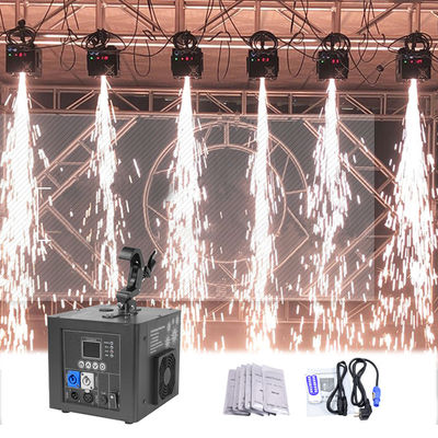 800W Wasserfall Fernbedienung umgekehrter Kaltfunken für Bühnenfunken Fallkontrollmodus DMX512/Fernbedienung