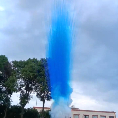 Fabrik 6 Schuss Blau Lila Grün Farbe Rauch Mine Innenrohr Freie Pyrotechnik Hochzeit Party Festival Tageszeit Kuchen Feuerwerk
