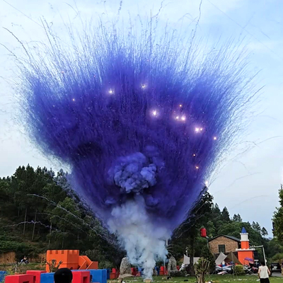 Chinesische Fabrik Großhandel Farbflammen 100 Schüsse Tag Rauch Kuchen Feuerwerk ohne Innenrohr für Hochzeitsfestival Fotografie