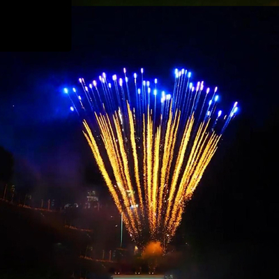 Chinesische Fabrik Mandarin Pyrotechnik 100 Schuss Blaue Kuchen Feuerwerk mit erstaunlichen Effekten für Hochzeitsfest Veranstaltungen Feier