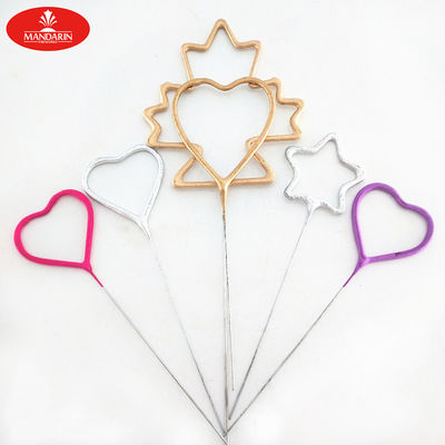 elektrische Wunderkerzen 225mm Feuerwerks-Wunderkerze-Morgen-Glory Star Heart Shaped Indoors
