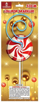 Lutscher-Zuckerhut Lollypop-Wunderkerze, Kinder-/Kinderrauchlose InnenWunderkerzen