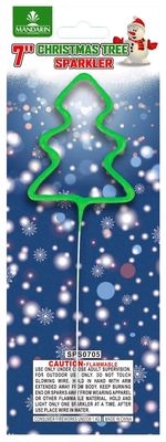 7 Zoll Weihnachtsbaumform anpassbares Feuerwerk Sparkler Handgewehrte Pyrotechnik für Kinder