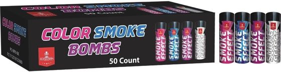 90s ziehen Ring Colorful Smoke Bomb Tube-Feuerwerke 40*130mm für Feier