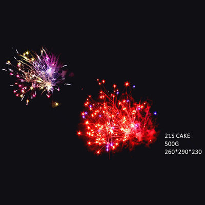 21 Verbraucher-Kuchen-Feuerwerks-chinesischer Großhandelsexport der Schuss-500G pyrotechnisch für Heiratsfeier