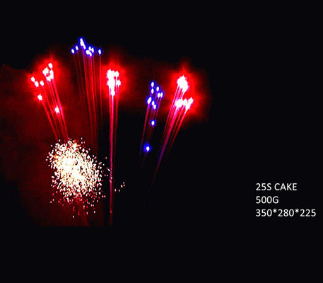 Kundenspezifische pyrotechnische 25 Schuss-neues Jahr-klassische Verbraucher-Kuchen-Feuerwerke im Freien für Verkauf