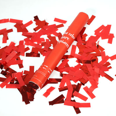 30cm Hochzeitsfest-Konfetti-Kanonen-Popkornmaschine-rotes Herz Rose Petal