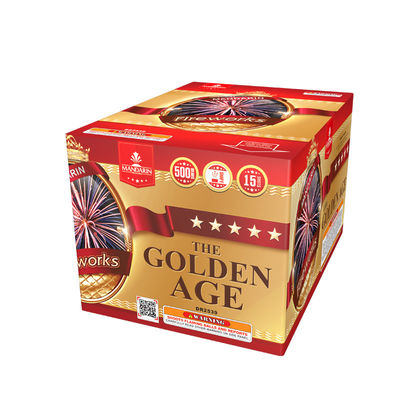 Hibiscus blüht Verbraucher-Kuchen-Feuerwerke 15 Feuerwerke der Schuss-500G 1.4g Un0336