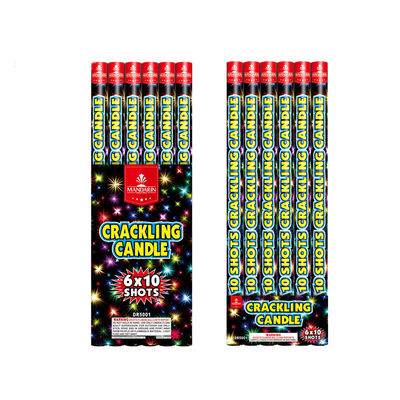 Die 10 Schuss-Mandarine fertigte Feuerwerke, 0.025CBM Knistern Roman Candles besonders an