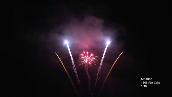 Mandarinen-professionelle Pyrotechnik-Feuerwerke im Freien 130 Schüsse für neues Jahr