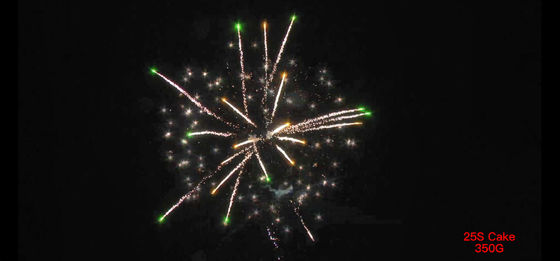 25 Schuss-pyrotechnische Kuchen-Feuerwerke fertigten 180x180x225cm besonders an